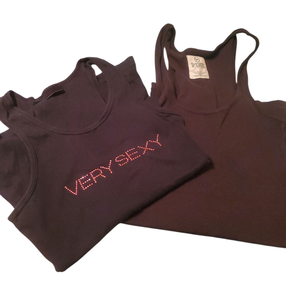 Victorias Secret-Pink Tank Top in black XS